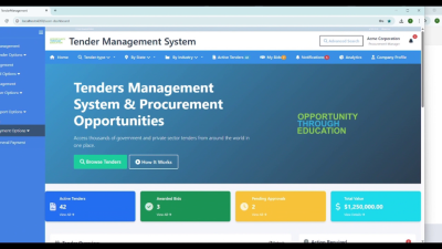 Class Project: Tender Management System